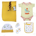 Lane Nest Gift Set With Onesie, Cap, Booties, Mitten, Bib & Blanket