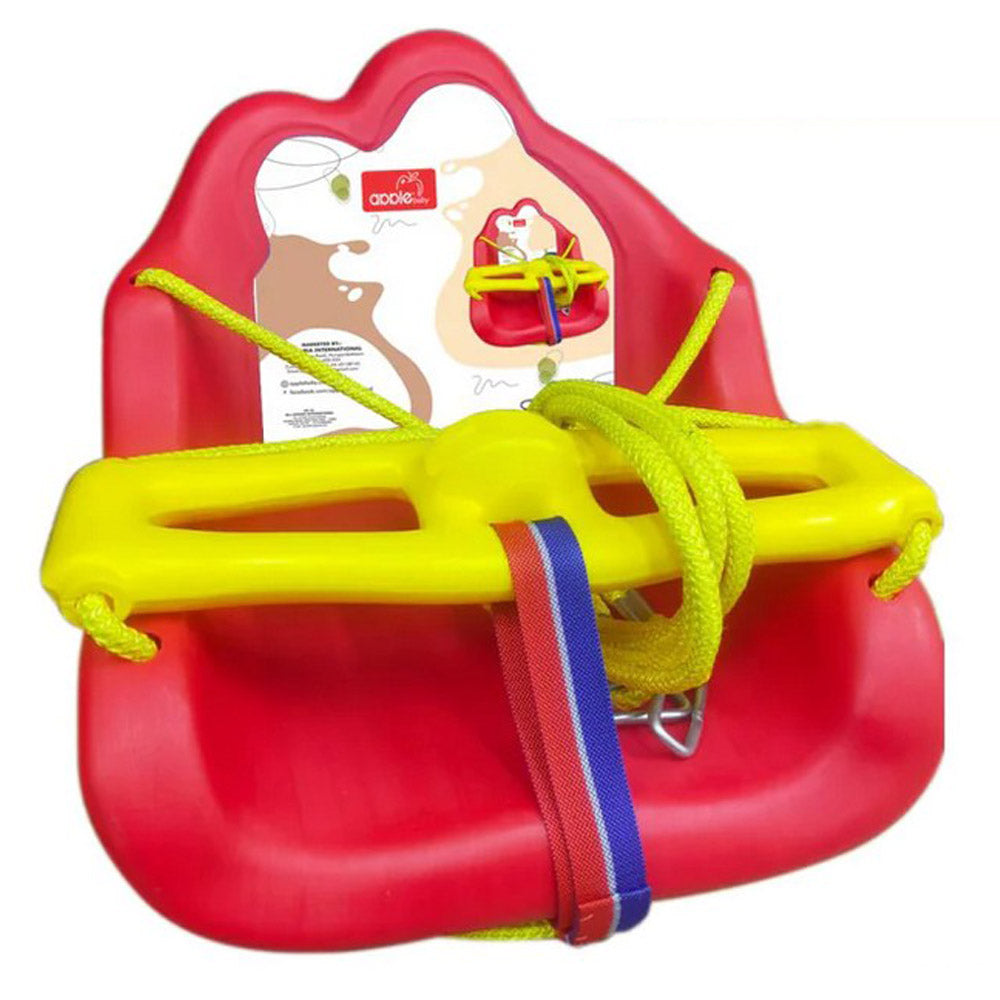 Blue & Red Plastic Baby Swing