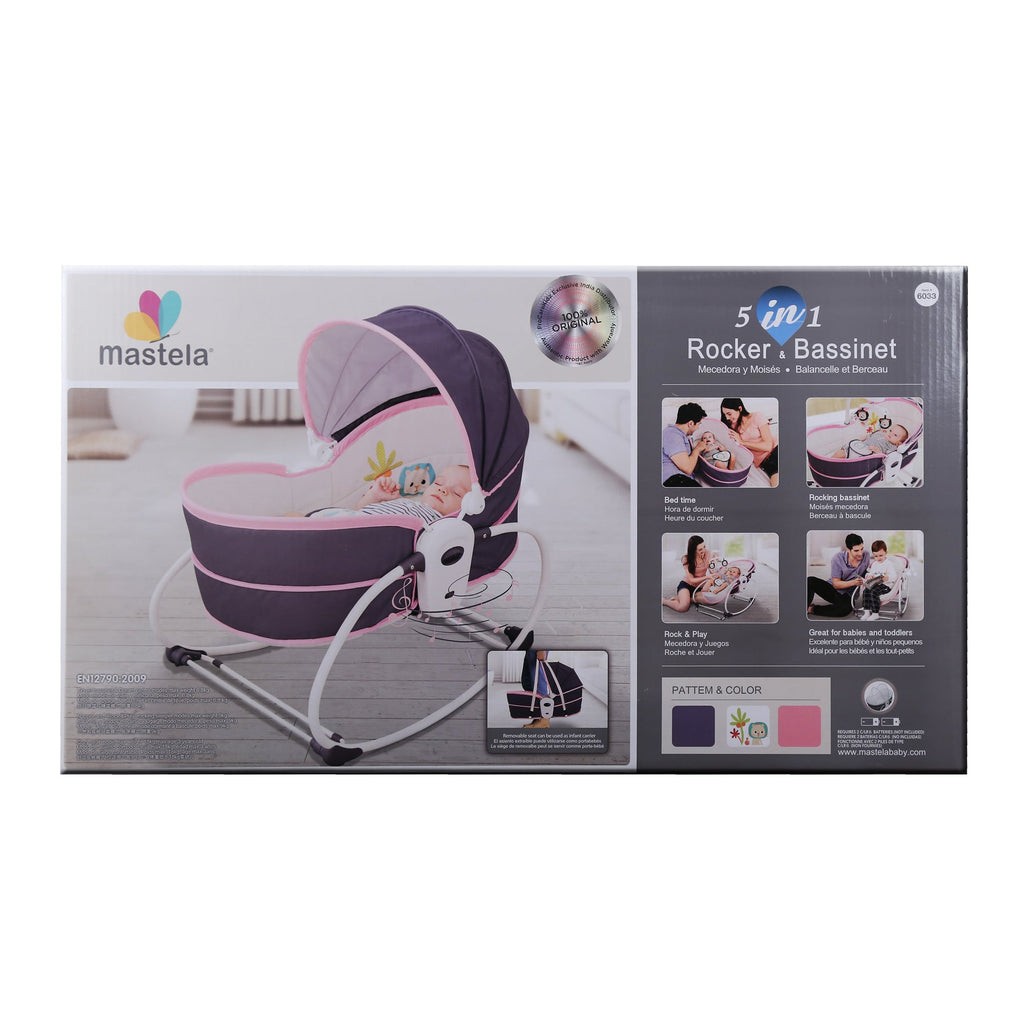 Pink 5 in 1 Rocker & Bassinet