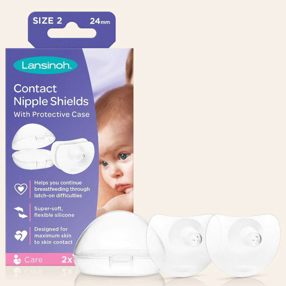 Size2 Contact Nipple Shields With Protective Case- 24mm