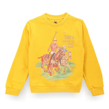 Load image into Gallery viewer, Yellow Brand Printed Sweatshirt
