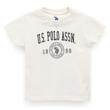 Load image into Gallery viewer, U.S.Polo Printed Half Sleeves T-Shirt- Off White
