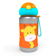 Load image into Gallery viewer, Yellow Giraffe Printed Sport Sipper Stainless Steel Water Bottle
