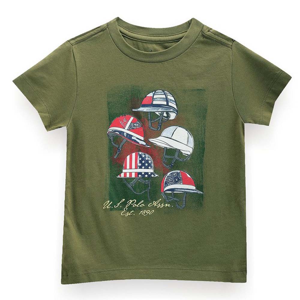 Green Graphic Printed Cotton T-Shirt