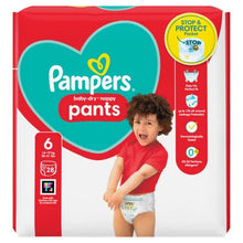 Load image into Gallery viewer, Size 6 Pampers Baby-Dry Nappy Pants - 28 Pants (14-19kg)
