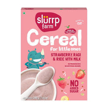 Load image into Gallery viewer, No Added Sugar, Strawberry, Ragi &amp; Rice Cereal
