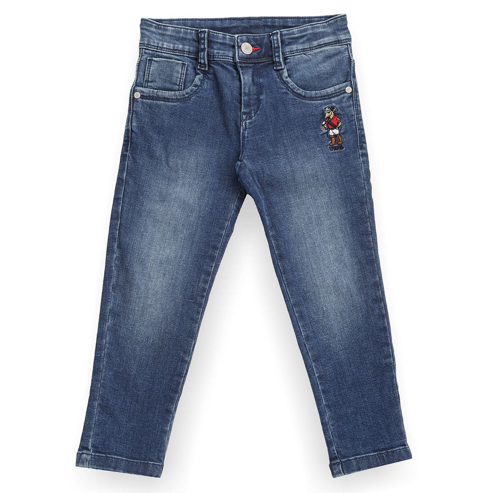 Blue Skinny Fit Mid Rise Jeans