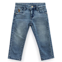 Load image into Gallery viewer, Blue Stone Washed Slim Fit Denim Jeans
