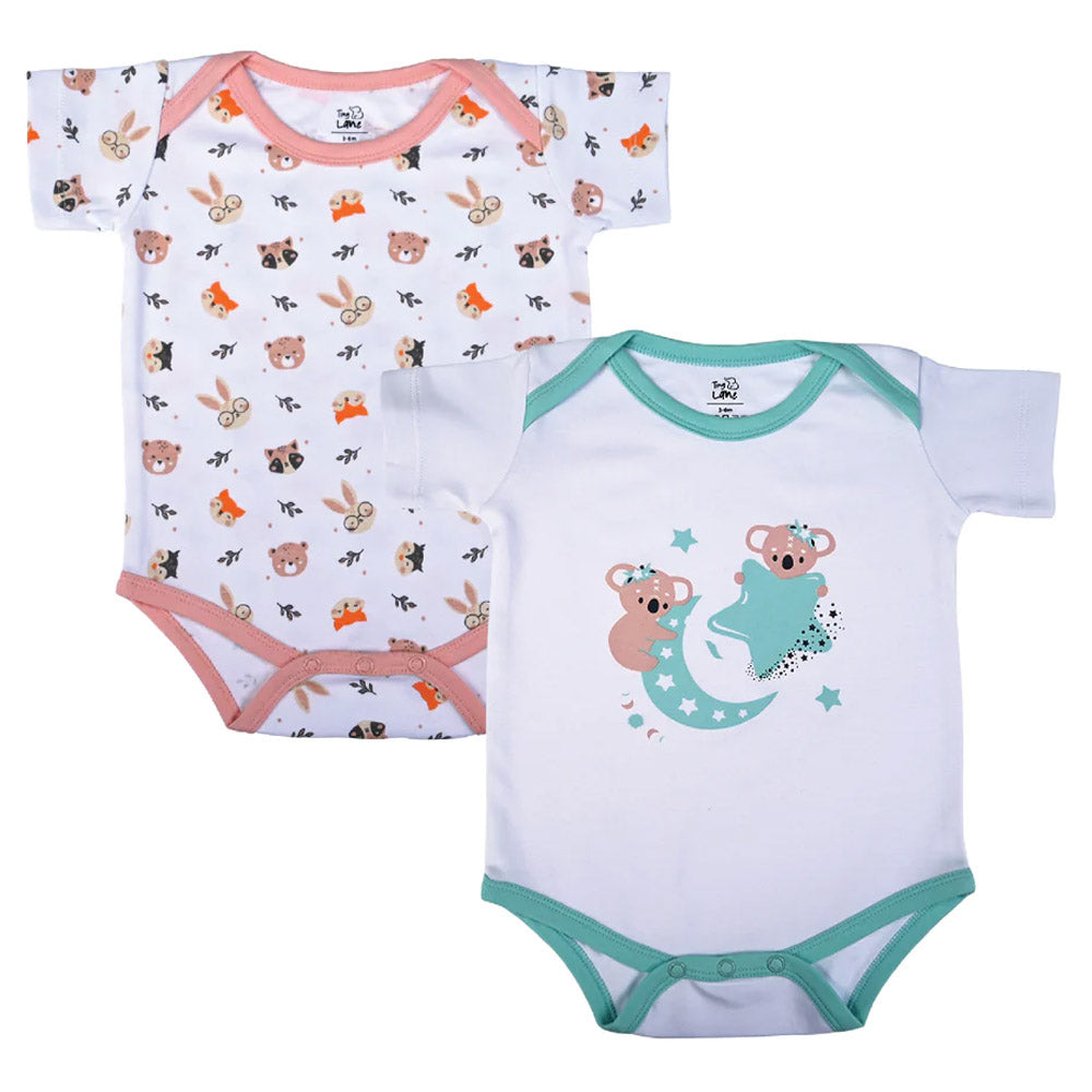 Honey Bunny & Krescent Koala Theme Onesies (Pack Of 2)