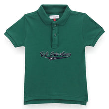 Load image into Gallery viewer, Green Flock Printed Polo T-Shirt
