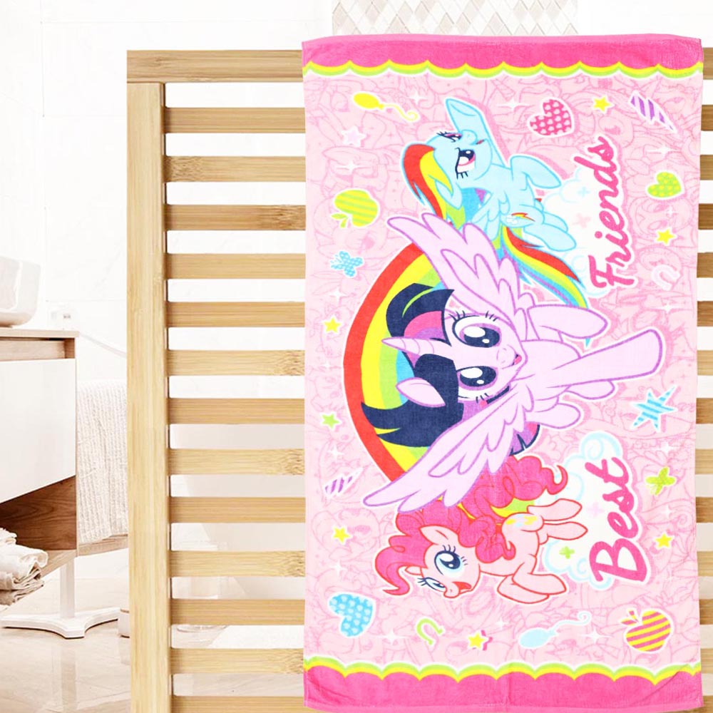 Pink Unicorn Printed Bath Towel