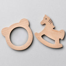 Load image into Gallery viewer, Natural Wood Teether With No Sharp Edges (4Months+)
