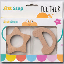 Load image into Gallery viewer, 1st Step Teether Natural Wood Teether With No Sharp Edges
