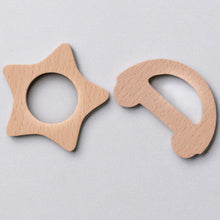 Load image into Gallery viewer, 1st Step Teether Natural Wood Teether With No Sharp Edges
