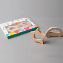 Load image into Gallery viewer, 1st Step Teether Natural Wood Teether With No Sharp Edges
