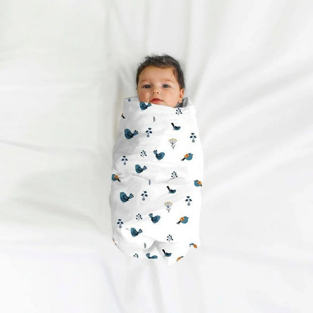 Duck, Flamingo & Bird Theme Bamboo Baby Swaddle Set- Pack Of 3