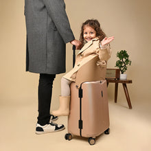 Load image into Gallery viewer, Miamily Champagne Gold Ride-On Trolley Carry-On Luggage 18 Inches
