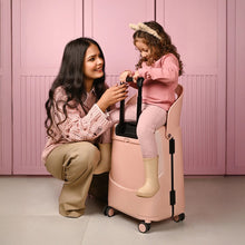 Load image into Gallery viewer, Miamily Dusty Pink Ride-On Trolley Carry-On Luggage 18 Inches
