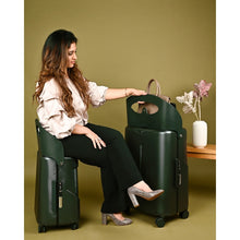 Load image into Gallery viewer, Miamily Forest Green Ride-On Trolley Carry-On Luggage 18 Inches
