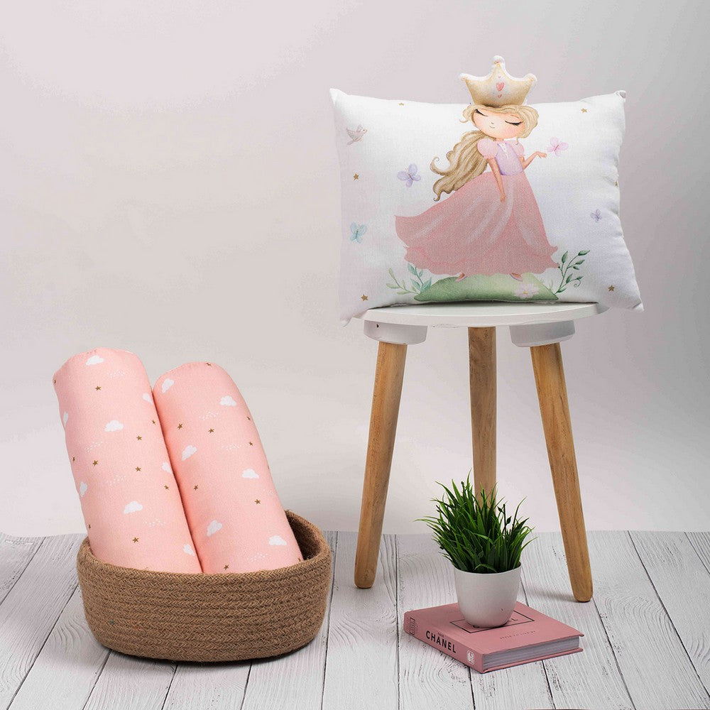 Pink Fairytale Mini Cot Bedding Set