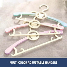 Load image into Gallery viewer, Telescopic Adjustable Anti Slip Plastic Hanger- Pack Of 6
