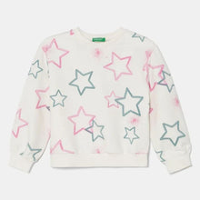 Load image into Gallery viewer, White Star Printed Benetton Sweatshirt
