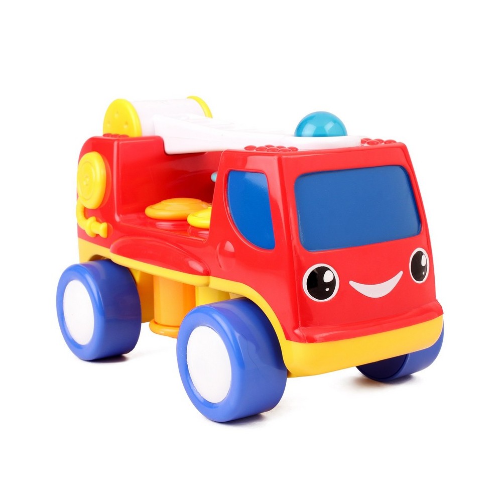 Red Peg Basher Fire Engine With Light & Sound