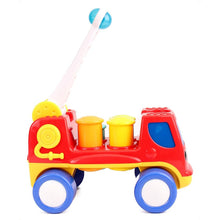 Load image into Gallery viewer, Red Peg Basher Fire Engine With Light &amp; Sound
