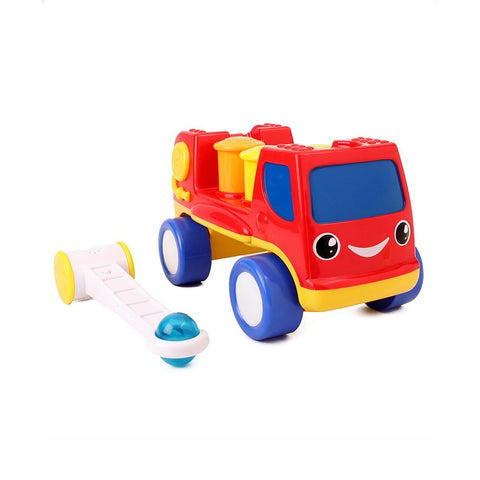 Red Peg Basher Fire Engine With Light & Sound