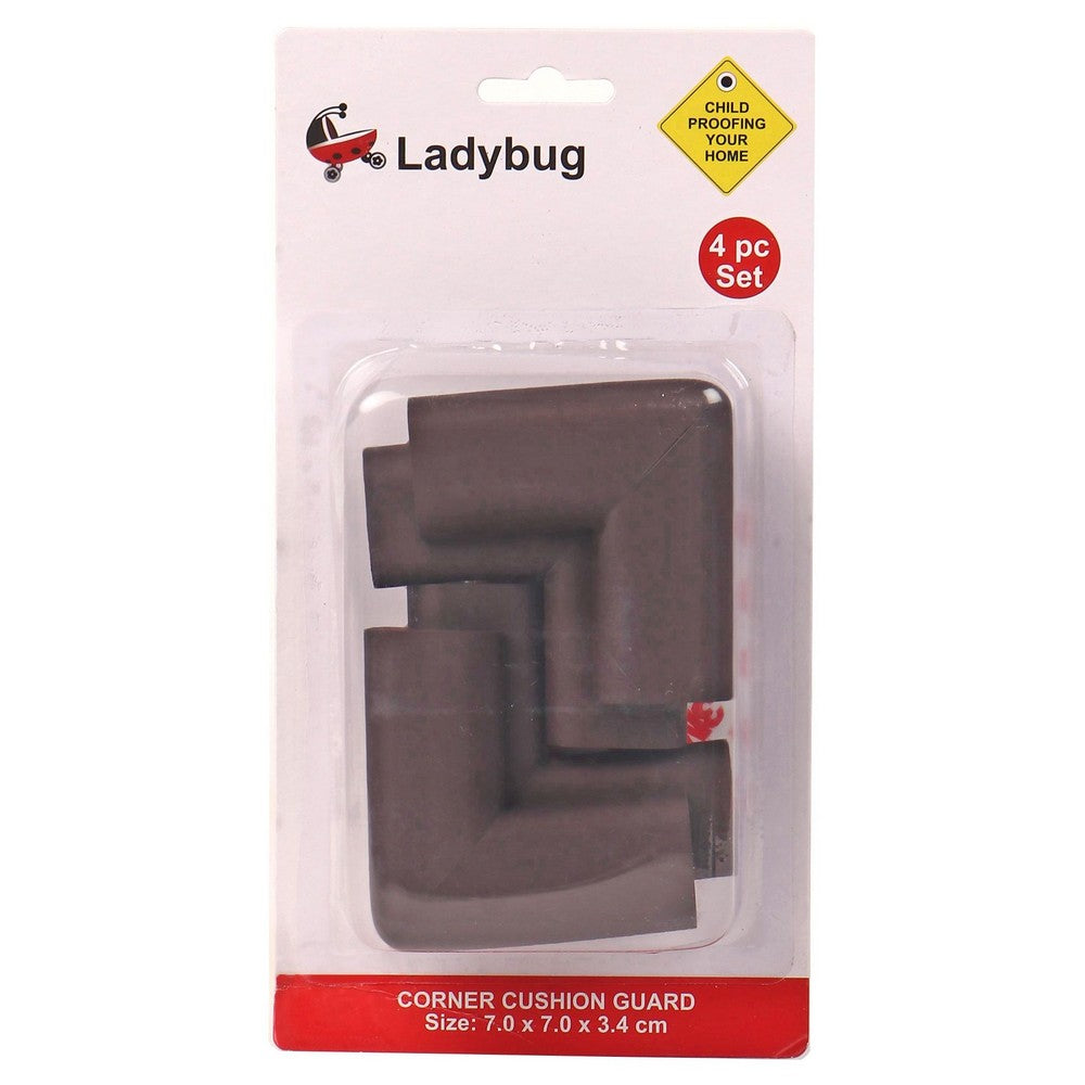 L Shape Brown Super Soft Corner Guard - Pack Of 4