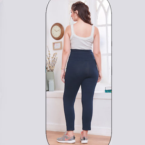 Navy Blue High Waist Maternity Pants