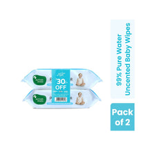 Load image into Gallery viewer, 99% Pure Water Unscented Baby Wipes - Pack Of 2
