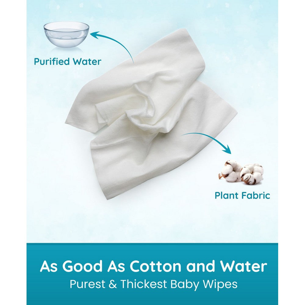 99% Pure Water Unscented Baby Wipes - Pack Of 2