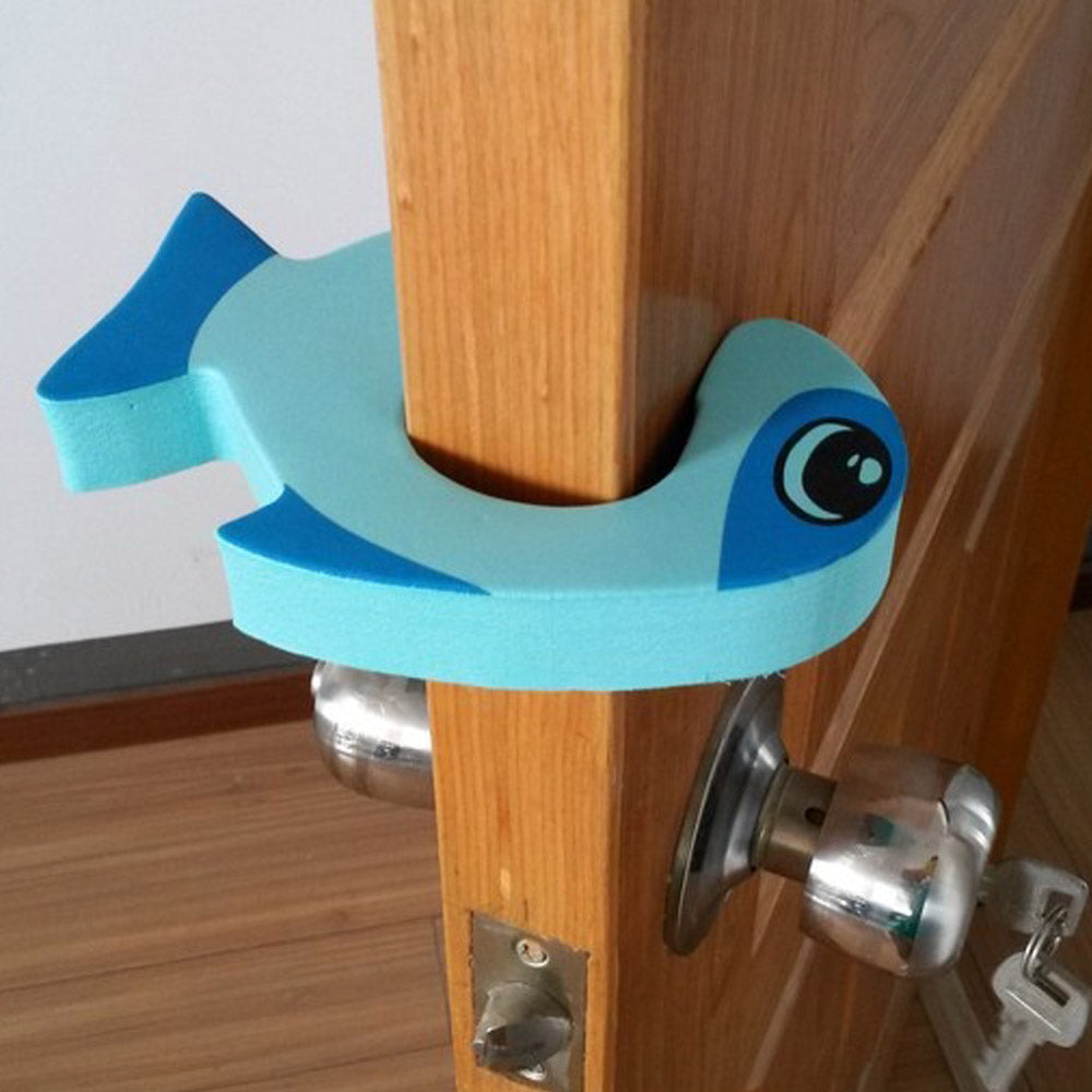 Blue Fish Safety Door Stopper Pinch Guard