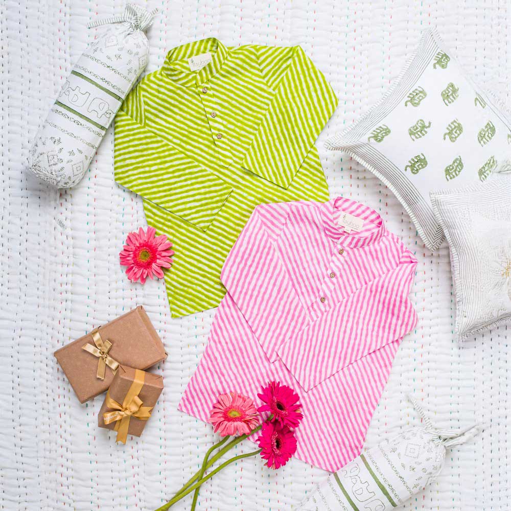 Leheriya Kurta Pajama Set