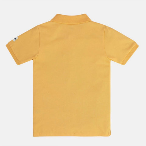 Orange Cotton Polo T-Shirt