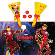 Load image into Gallery viewer, Sky Ping Pong Marvel Avengers Iron Man Pop &amp; Catch Plastic Click and Catch Twin Ball Toy- Set Of 2
