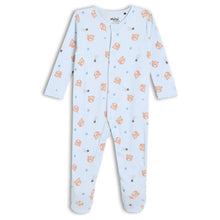 Load image into Gallery viewer, Blue &amp; Grey Bear Theme Full Sleeves Footsie - Pack Of 2

