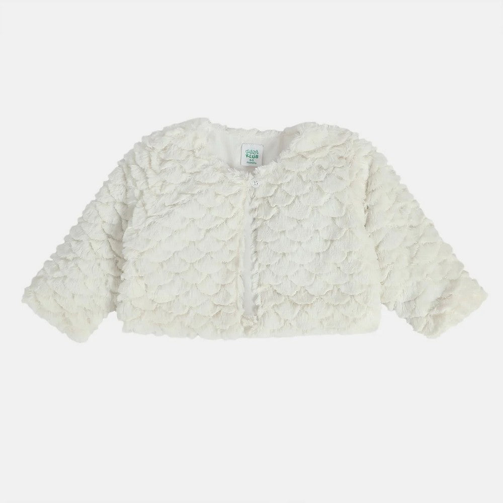 White Fur Winter Shrug