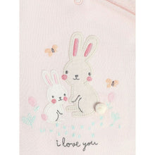 Load image into Gallery viewer, Pink Bunny Printed Full Sleeves Footsie
