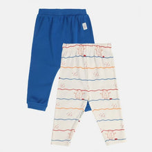 Load image into Gallery viewer, Blue Cotton Joggers Pack Of 2
