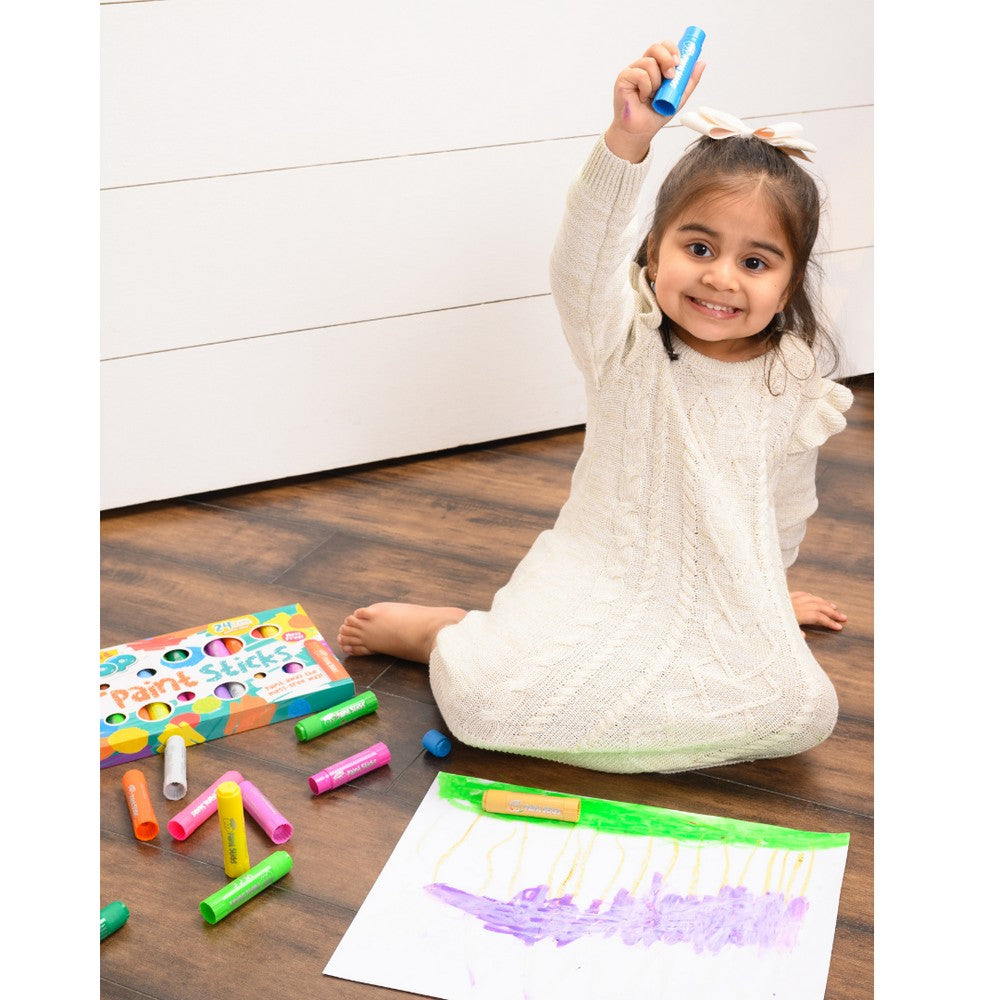 Paint Pop Assorted Quick Dry Paint Sticks- 24 Pack