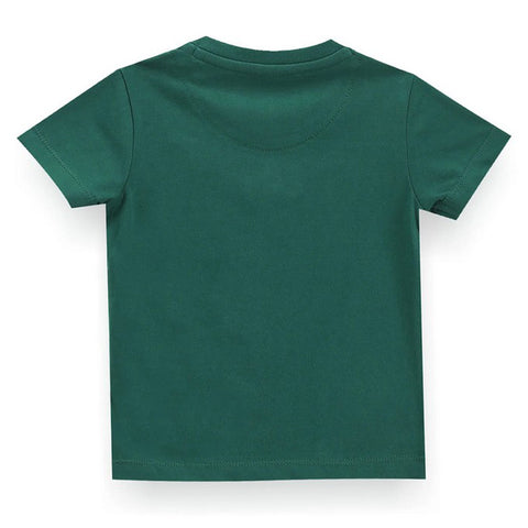 Green Printed Cotton T-Shirt