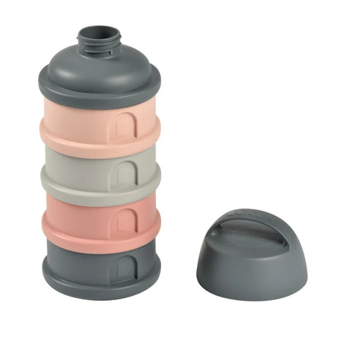 Pink Stacked Formula Container With 4 Compartments