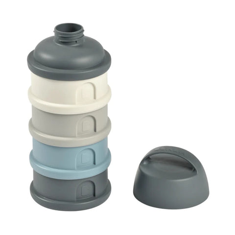 Grey Stacked Formula Container With 4 Compartments