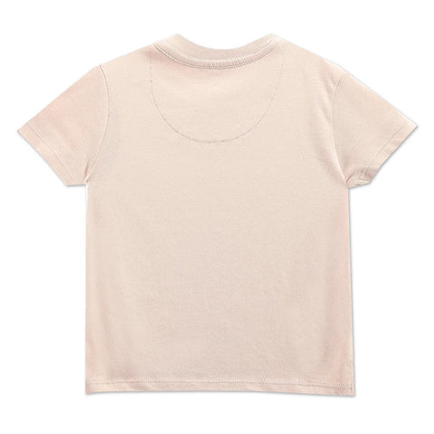 Pink Mascot Half Sleeves Cotton T-Shirt