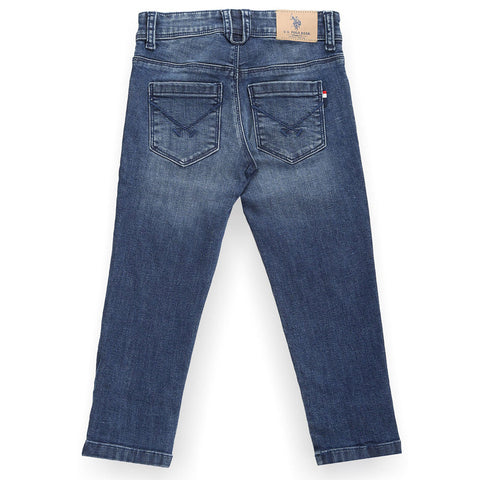 Blue Skinny Fit Mid Rise Jeans