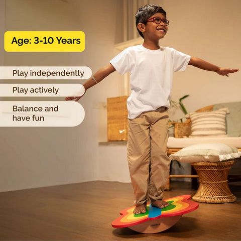 Wooden Butterfly Balance Board - Balancing Activity Toy