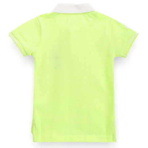 Neon Green Cotton Polo T-Shirt