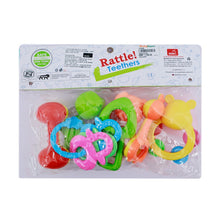 Load image into Gallery viewer, Teethers &amp; Rattle Set -Pack Of 8 (Color May Vary)
